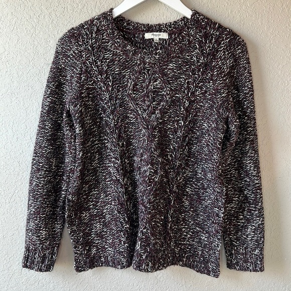 Madewell Firelight Marled Crewneck Sweater Size Small - Picture 2 of 13
